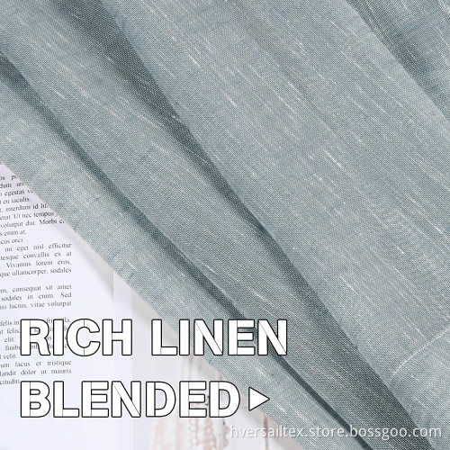 Linen Window Treatments Teal Semi Sheer Curtains